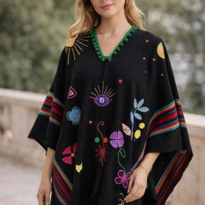ecuadorian embroidered poncho